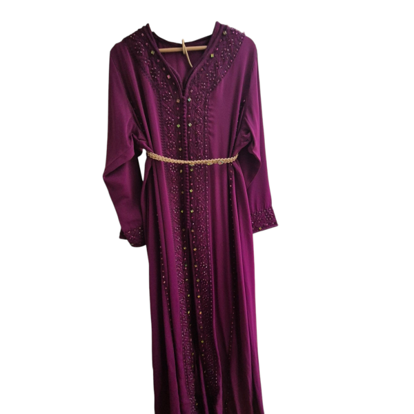 Takchita en  crepe perlée