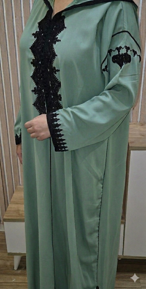 Djellaba  crepe rosa