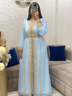 Takchita  bleu ciel mousseline