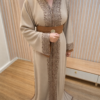 Caftan  (beige/crème) à  ceinture