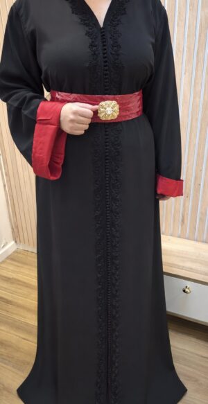 Caftan  à  ceinture  Drap de soie