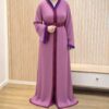 Takchita fluide en organza fuchsia