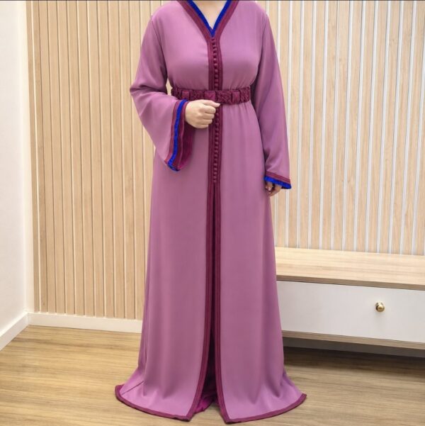 Takchita fluide en organza fuchsia