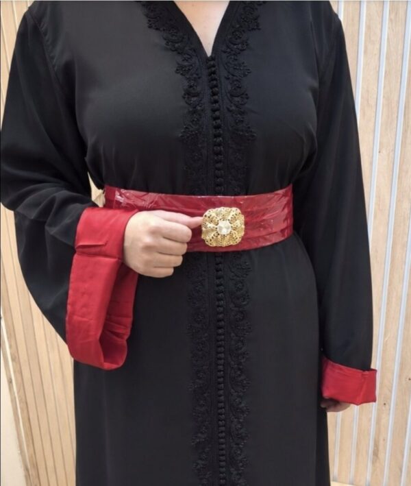 Caftan  à  ceinture  Drap de soie