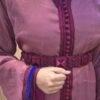 Takchita fluide en organza fuchsia