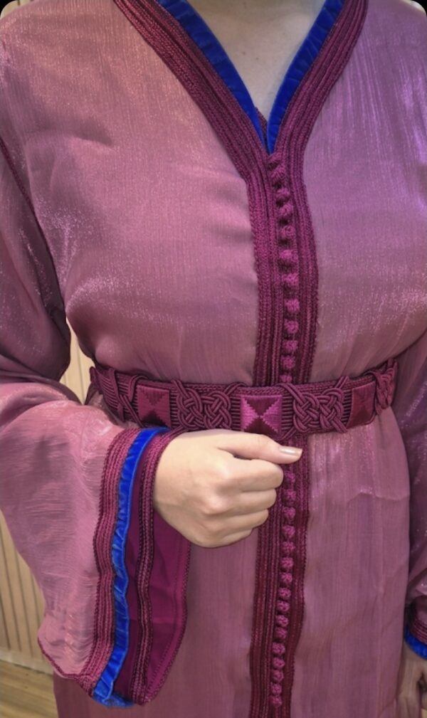 Takchita fluide en organza fuchsia